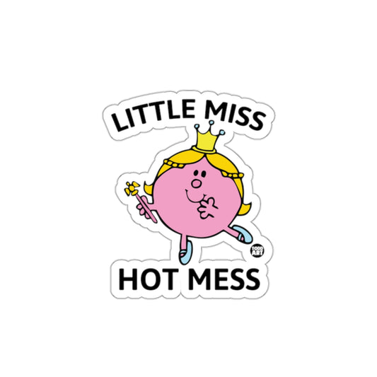 Little Miss Hot Mess Fun Cartoon Girl Image Stickers