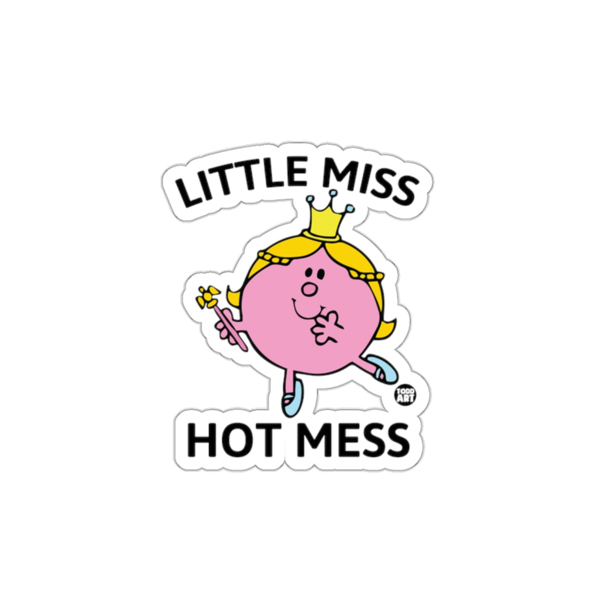 Little Miss Hot Mess Fun Cartoon Girl Image sticker