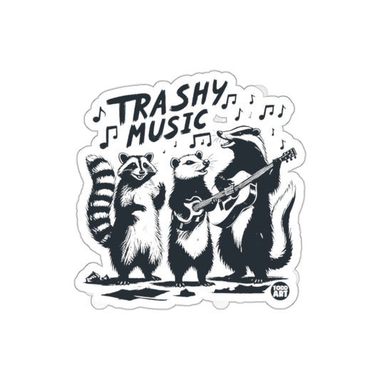 Trashy Music Band Raccoon Possum Badger Todd Art Stickers