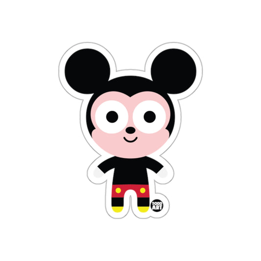 Cute Cartoon Mouse Character Sticker for Kids Fun