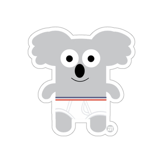 Cute Koala Character with Underwear Sticker