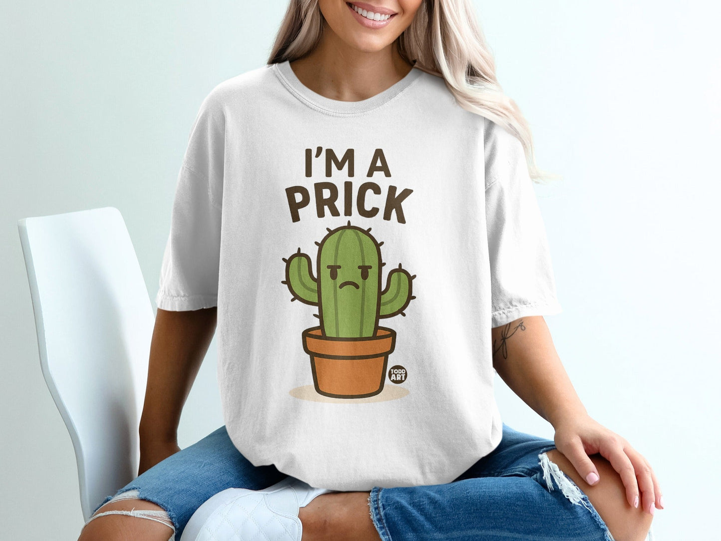 I'm a Prick Cactus Graphic T-Shirt for Humorous Style