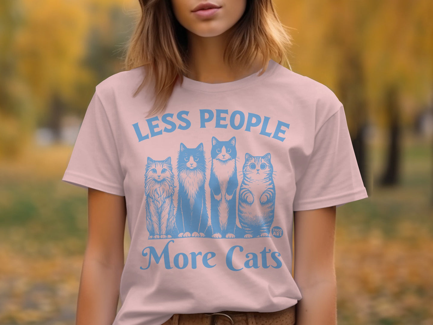 Less People More Cats Graphic Tee product
