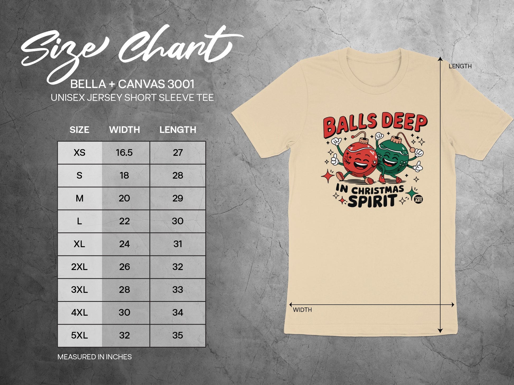Balls Deep In Christmas Spirit Funny Tee