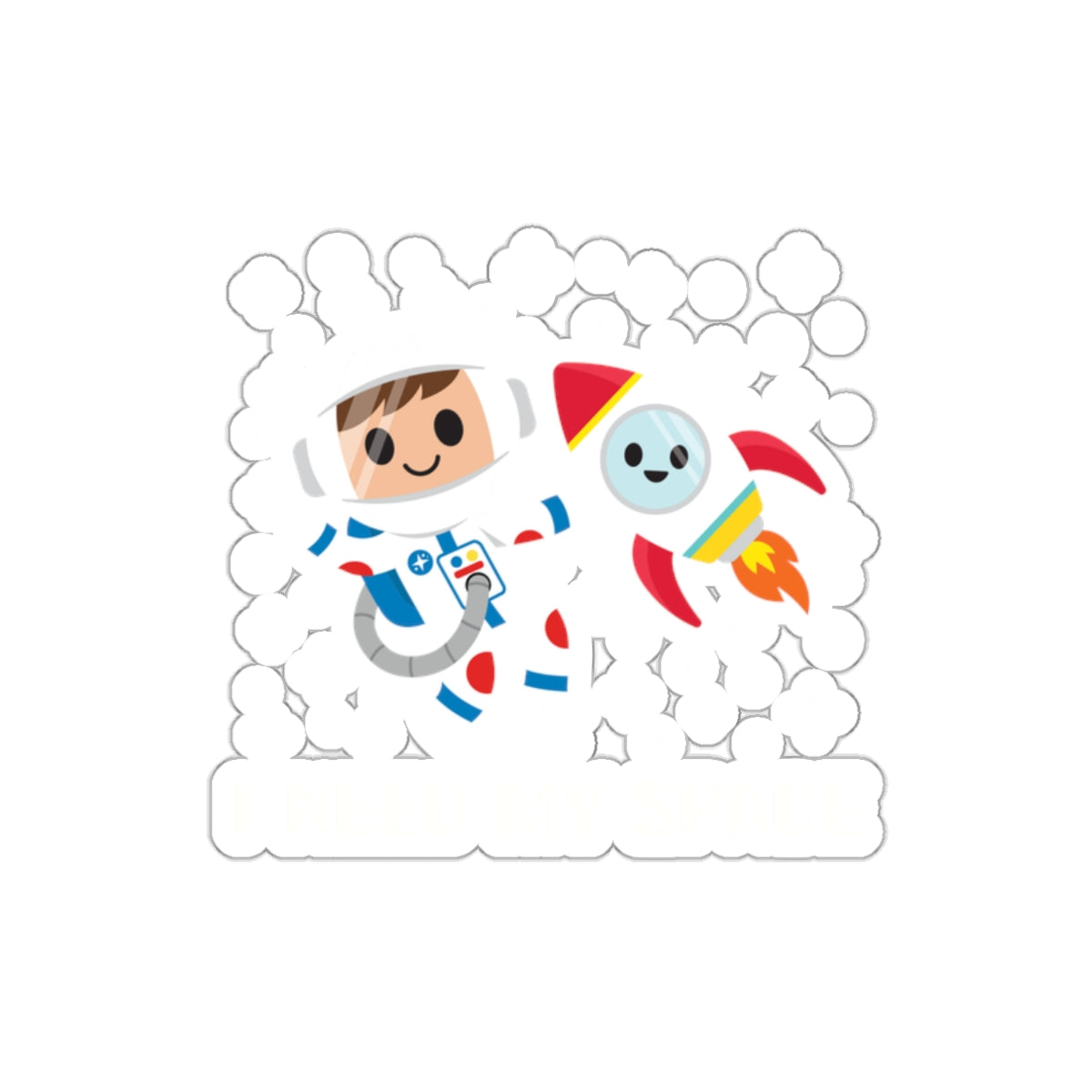 Fun Space Adventure Sticker For Kids