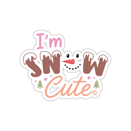 I'm Snow Cute Snowman Sticker Holiday Product