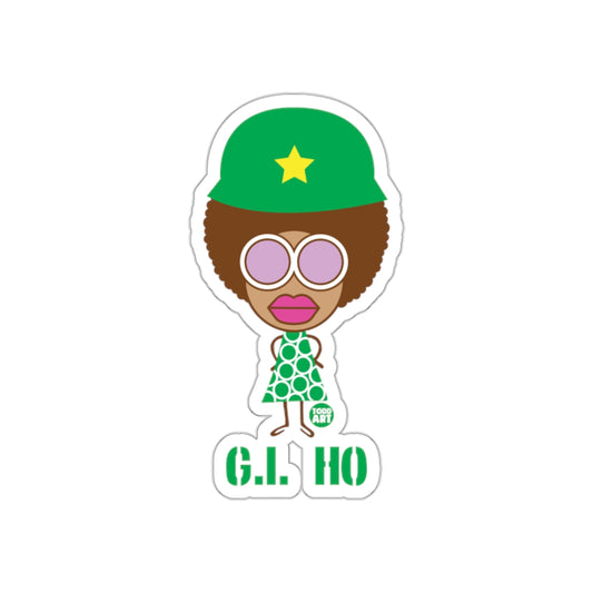 G.I. HO Graphic Sticker with Funky Design