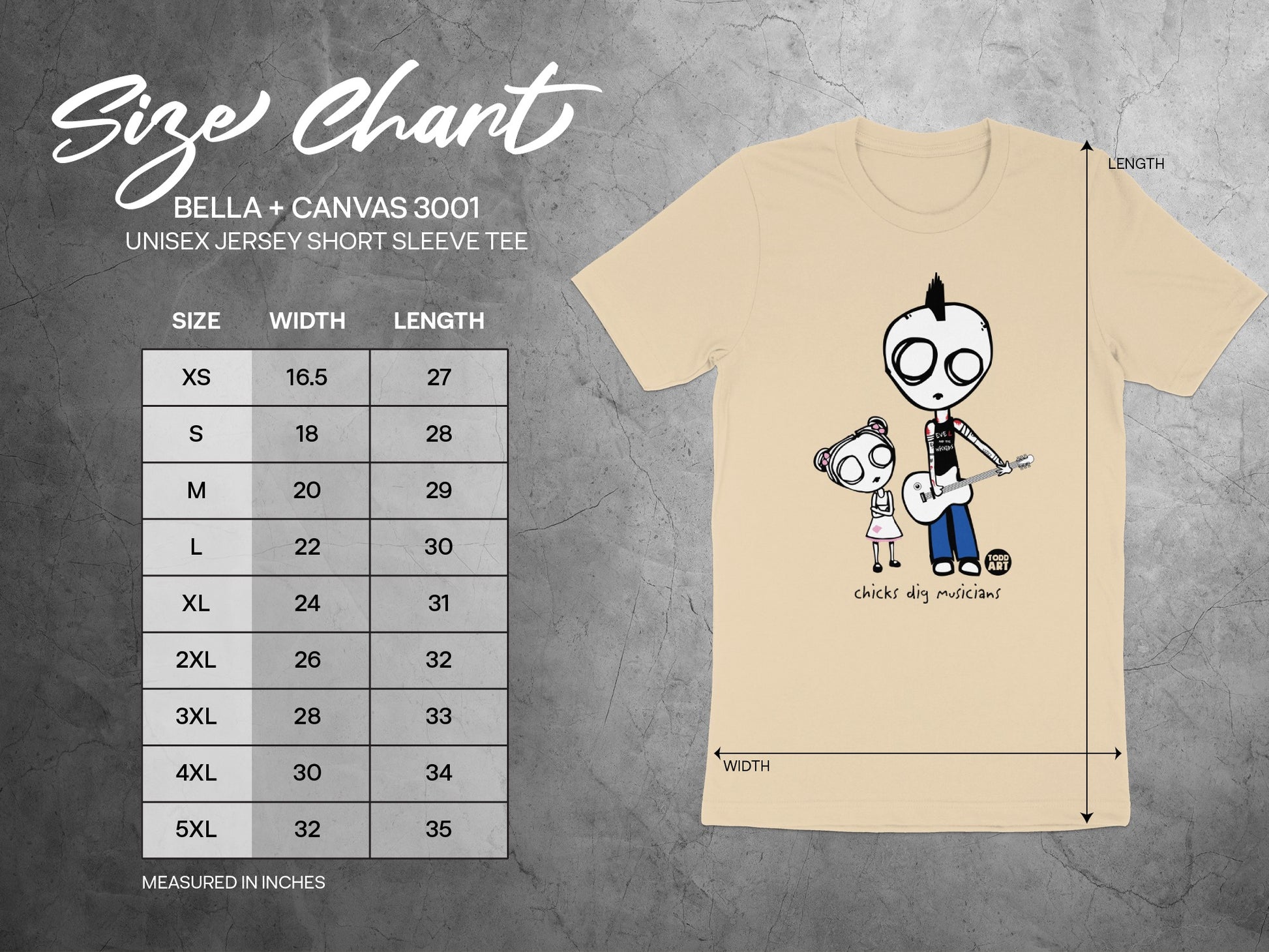 Distinctive chick digs musician graphic tee