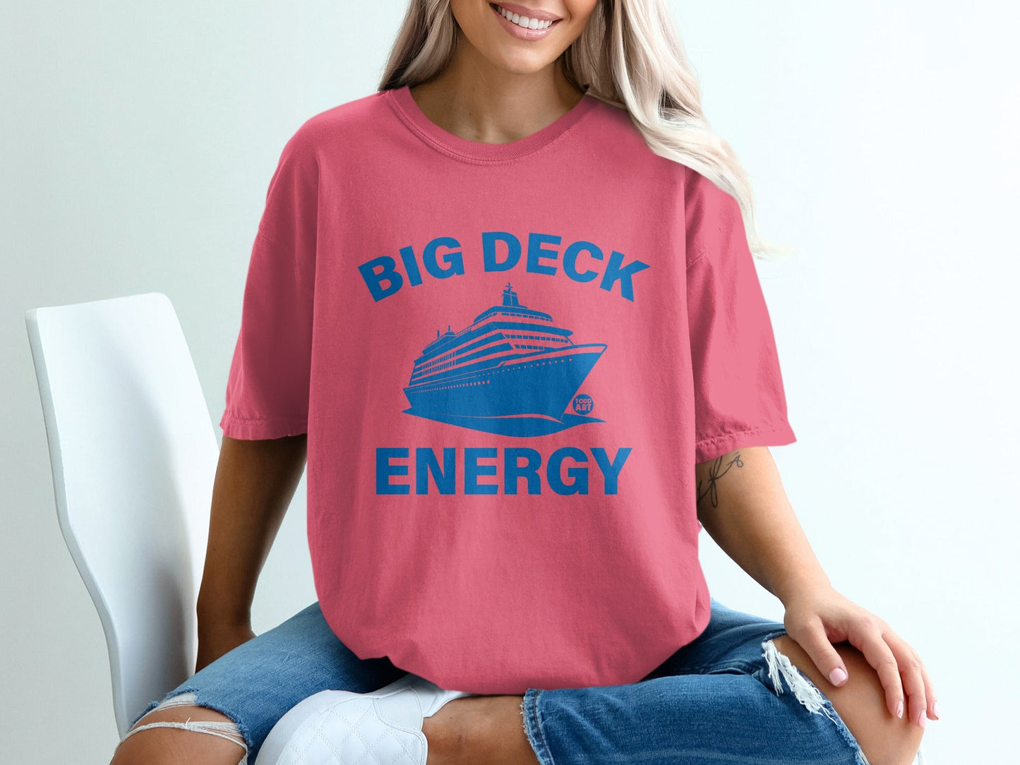 Big Deck Energy Shirt with Cruise Ship Graphic