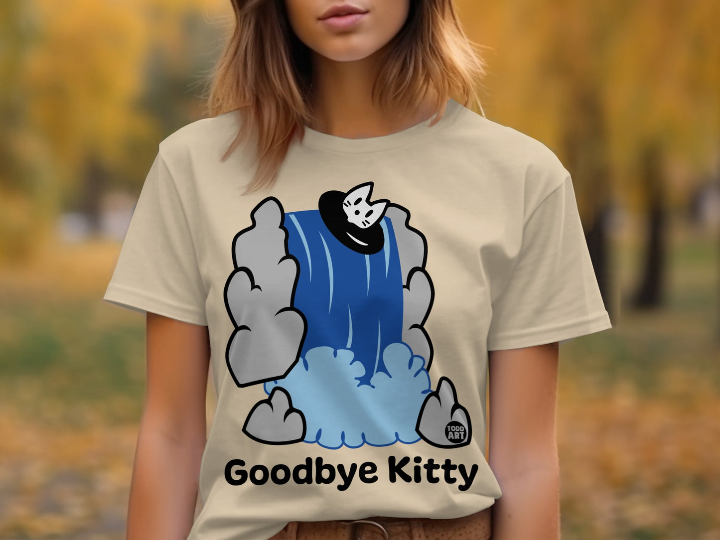 Goodbye Kitty Funny Graphic T-shirt Product