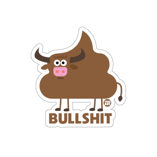 Cartoon Bull Illustration from Todd Art Design Stickers