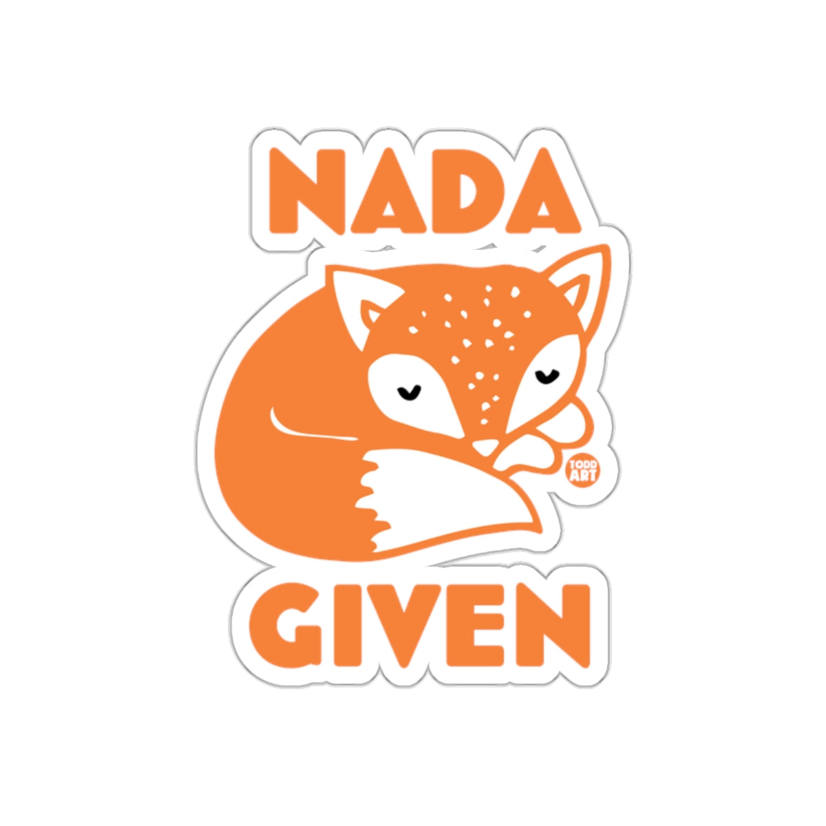 Nada Given Cute Fox Sticker with Fun Design