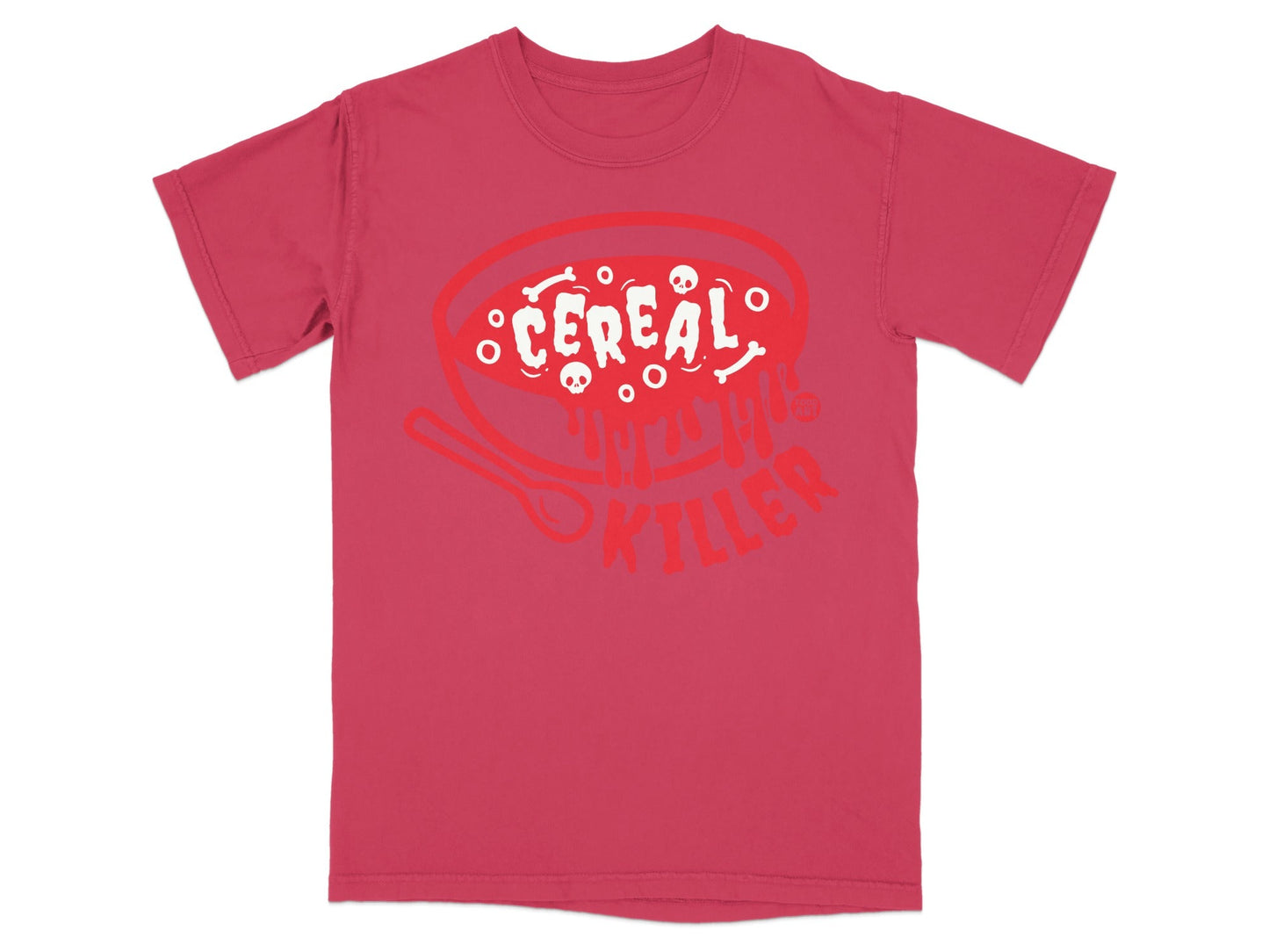 Cereal Killer Graphic T-Shirt with Red Design
