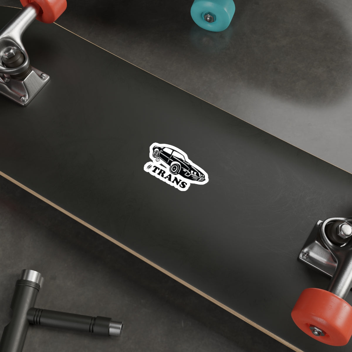 Trendy Skateboard with Eye-Catching Decal for All Riders