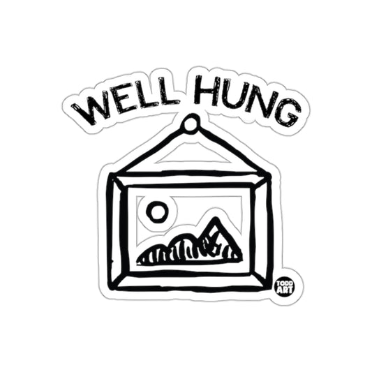 Well Hung Todd Art Decor Sticker