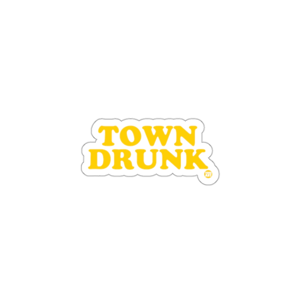 Fun Town Drunk Sticker Perfect for Laptops Tablets