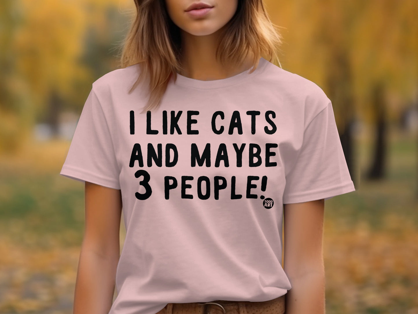 I Like Cats And Maybe 3 People T-shirt
