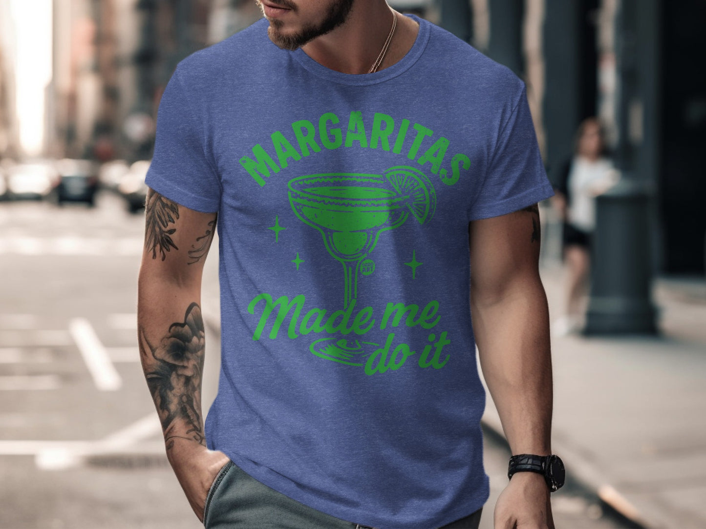 Margaritas Made Me Do It Funny Graphic Tee product