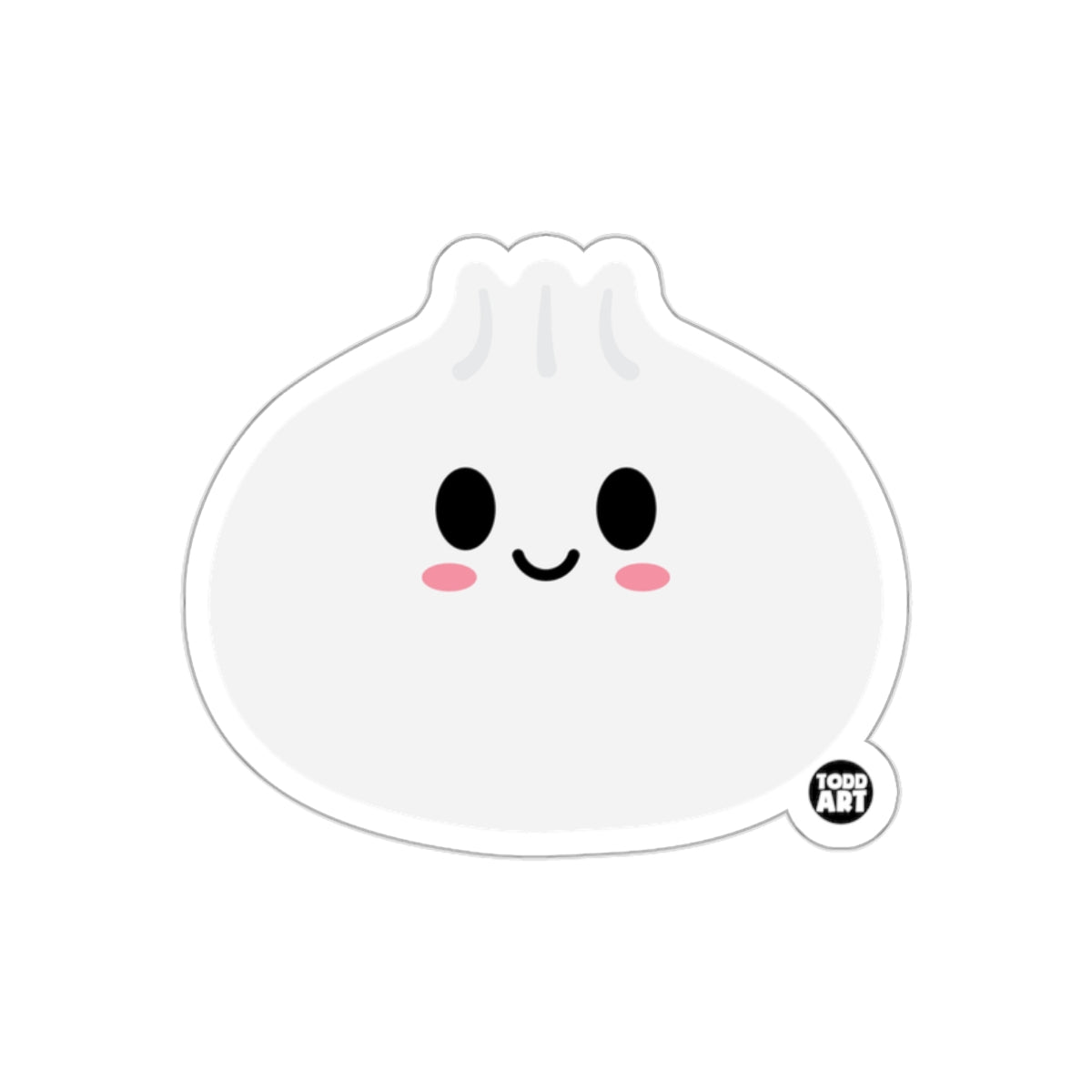 Cute Smiling Dumpling Sticker for Fun and Decoration