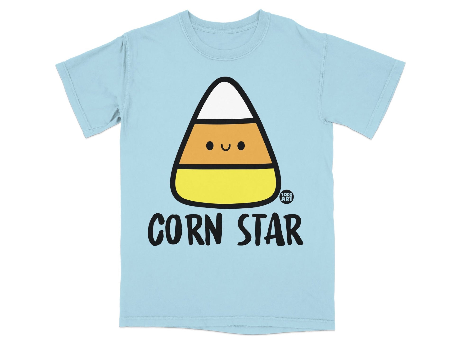 Cute Corn Star Graphic T-Shirt for Halloween Fun