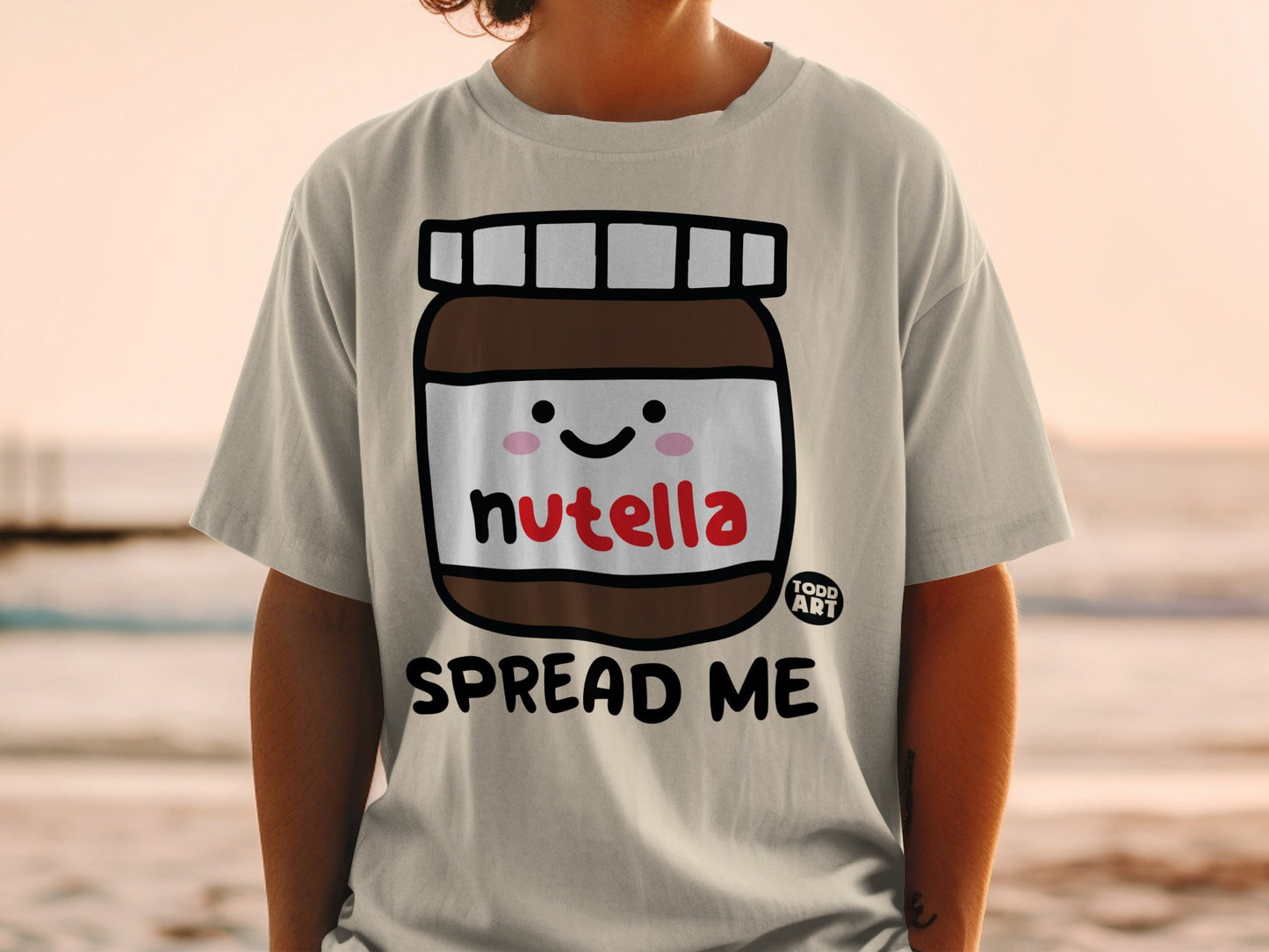 Cute Nutella Spread Me Graphic T-Shirt for Food Lovers