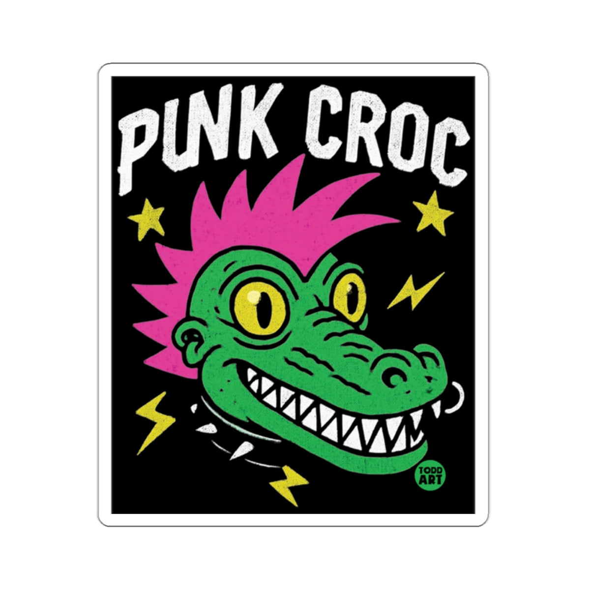 PINK CROC Punk Gator Stars Lightning 