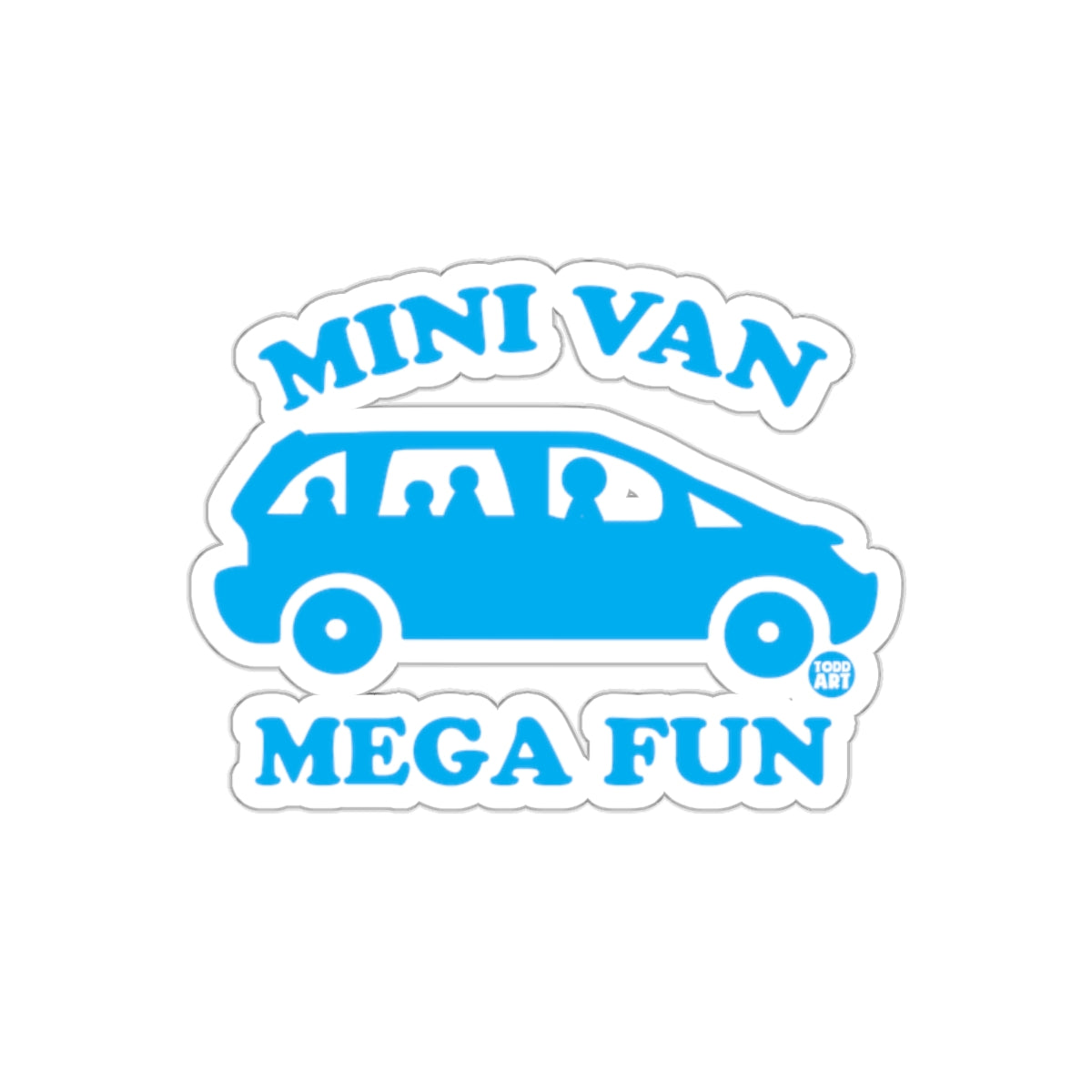 Mini Van Mega Fun Sticker for Car Enthusiasts