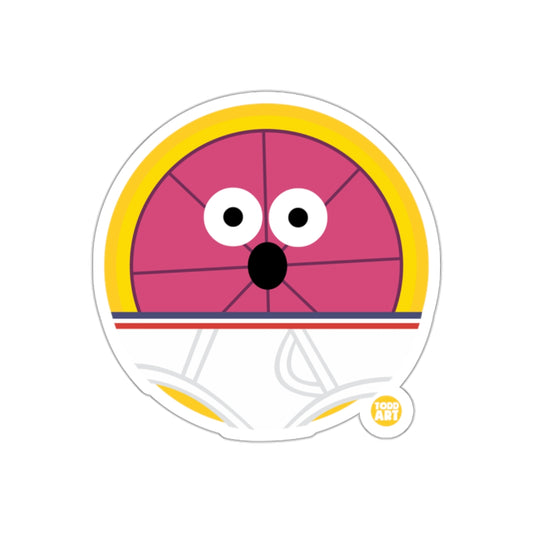 Cute Cartoon Pink Citrus Character Sticker