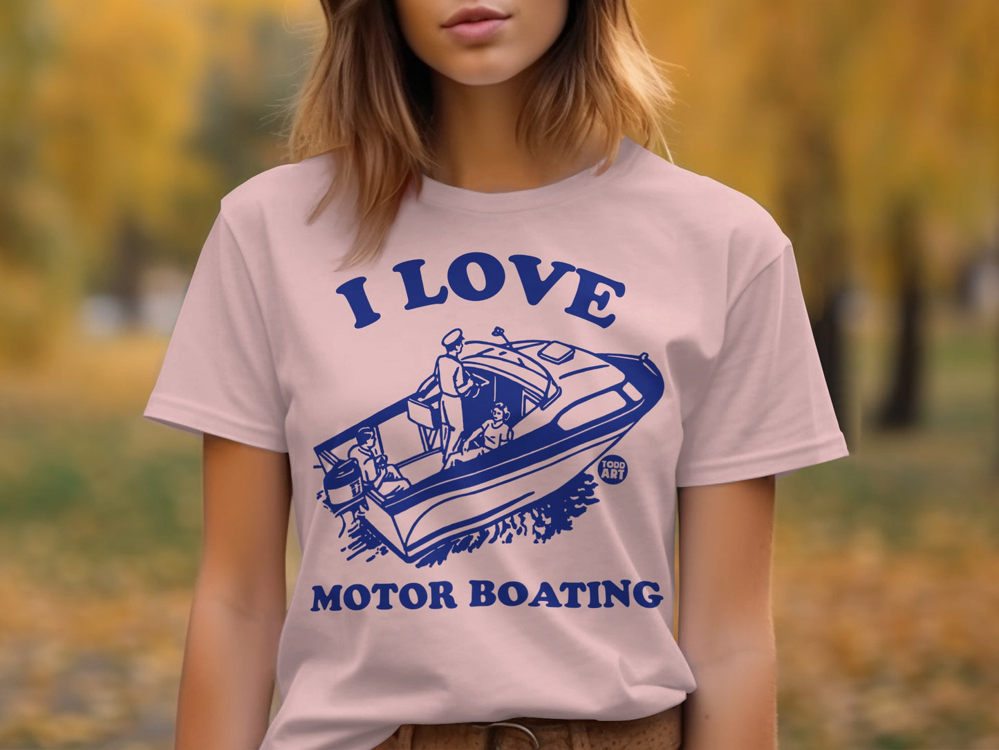 I Love Motor Boating Graphic Tee Women Shirt product