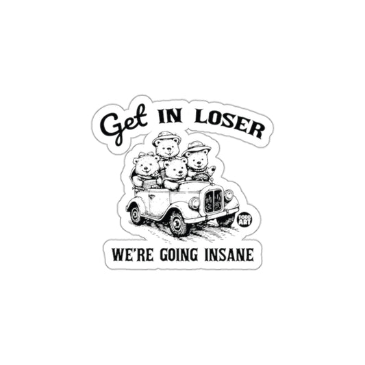Adorable Bear Group with Funny Quote Sticker