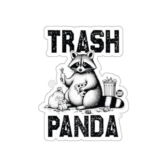 Trash Panda Cute Raccoon with Pizza and Carrot sticker