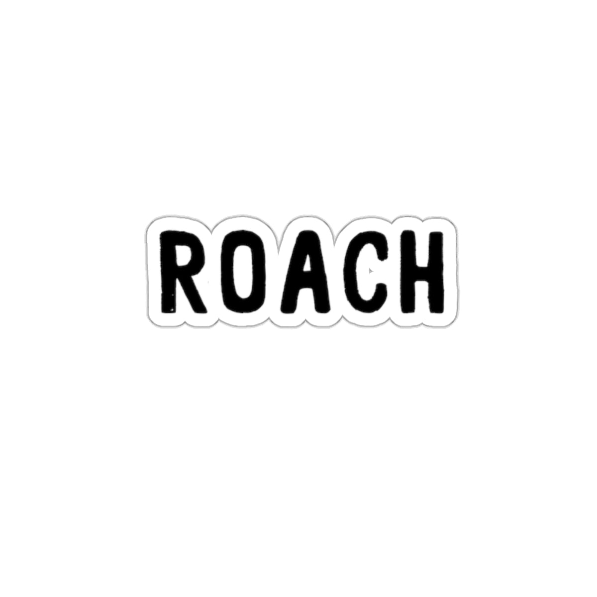 ROACH Text Design Sticker Adding Quirky Personality