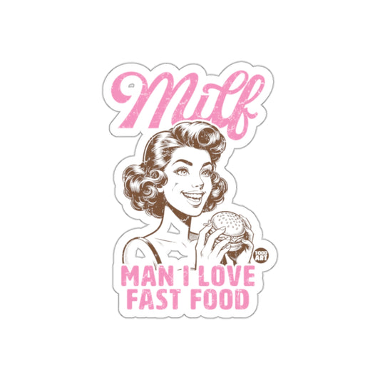 MILF Man I Love Fast Food Vintage Graphic Art Stickers