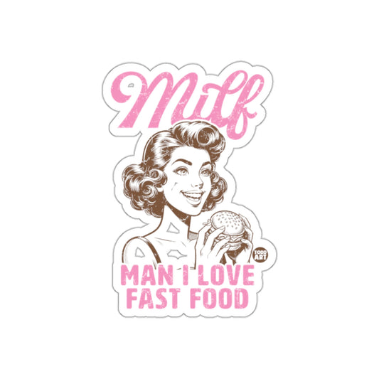 MILF Man I Love Fast Food Vintage Graphic Art sticker