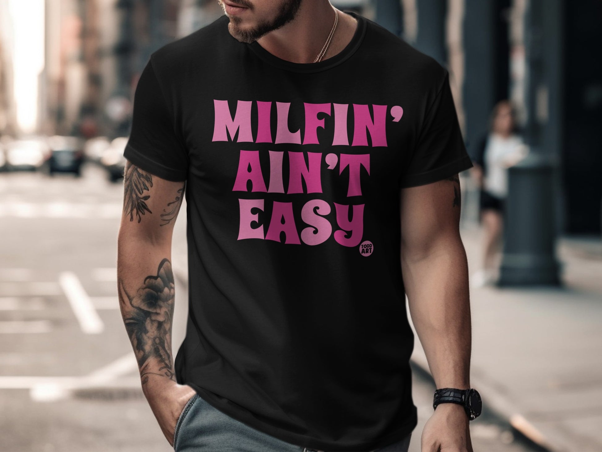 MILFIN' AIN'T EASY Graphic Tee for Casual Wear