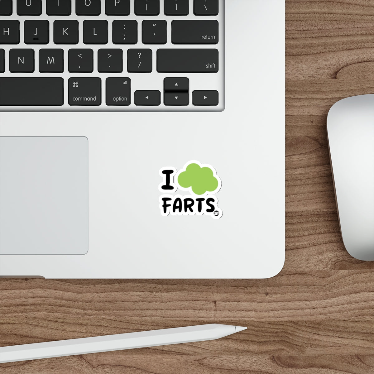 I Love Farts Humorous Sticker for Laptop or Notebook