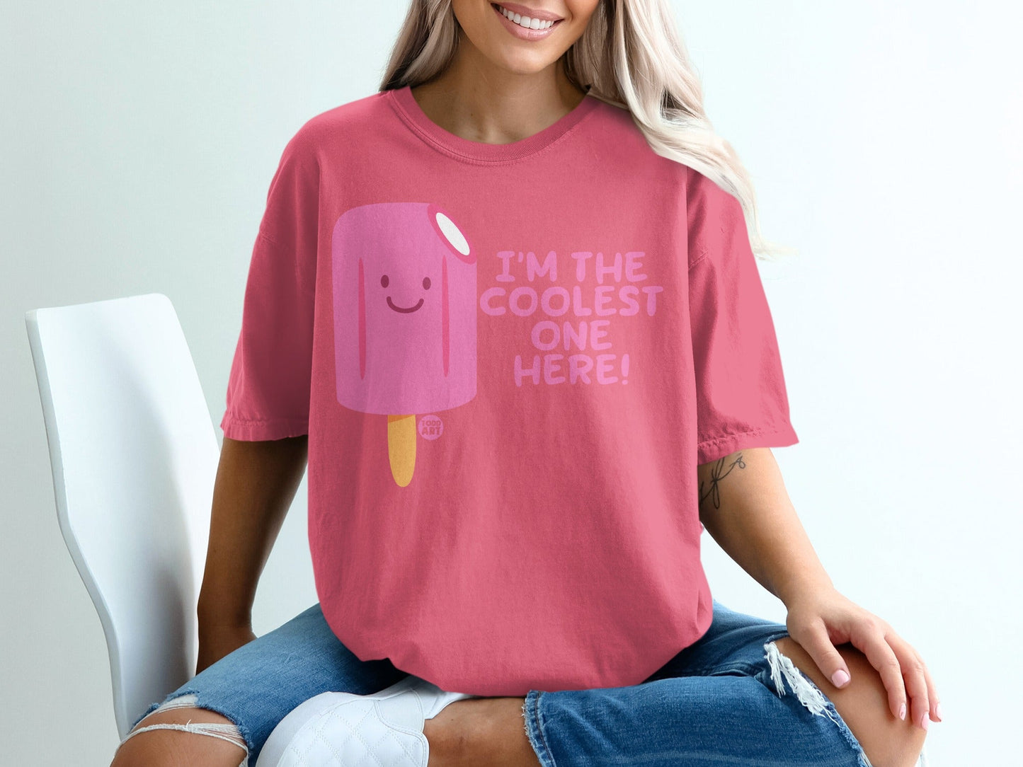 I'm the Coolest One Here Cartoon Popsicle T-Shirt