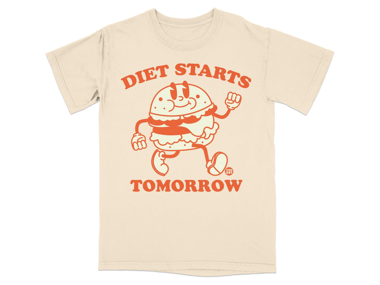 Diet Starts Tomorrow Graphic Tee humor shirt