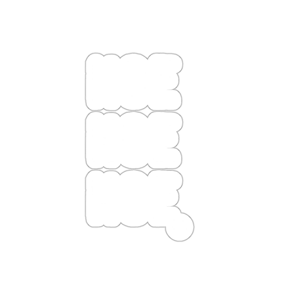 HOE HOE HOE Bold Christmas Sticker for Festive Decor