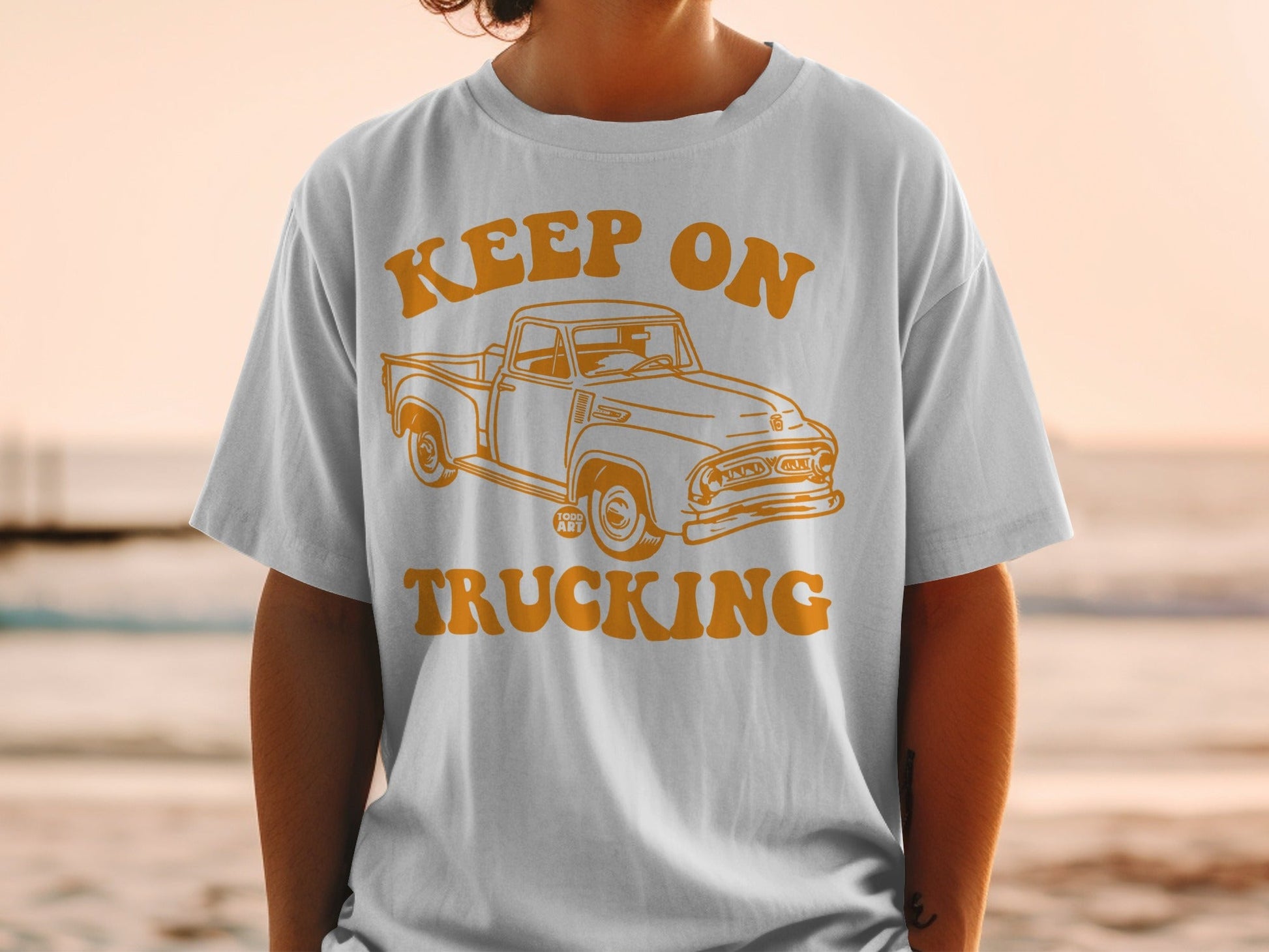 Keep On Trucking Graphic Classic Tee Shirt
