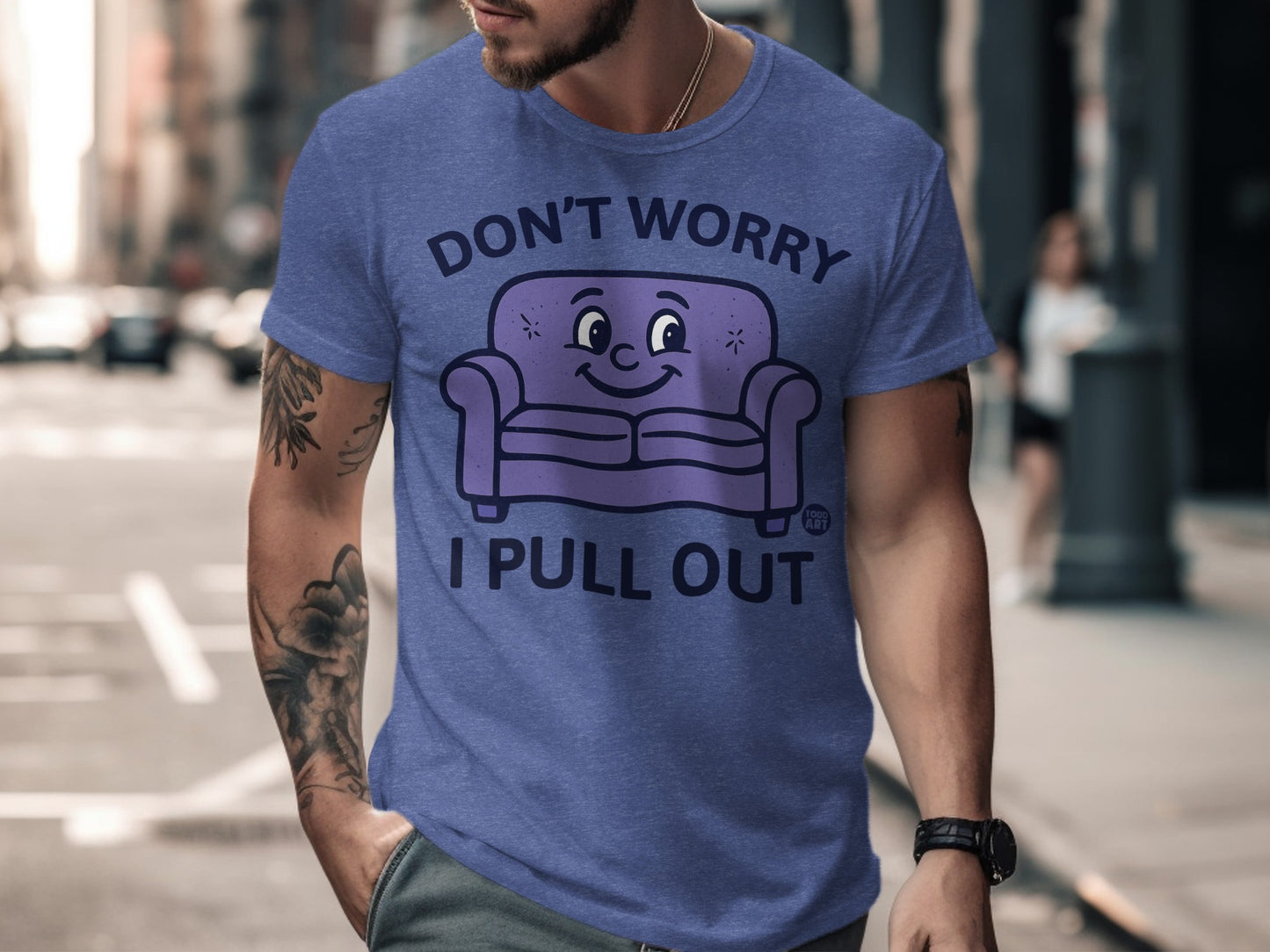 Don't Worry I Pull Out Purple Graphic Tee product