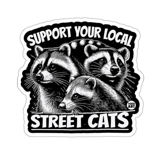 Support Your Local Street Cats Raccoon Humor product type