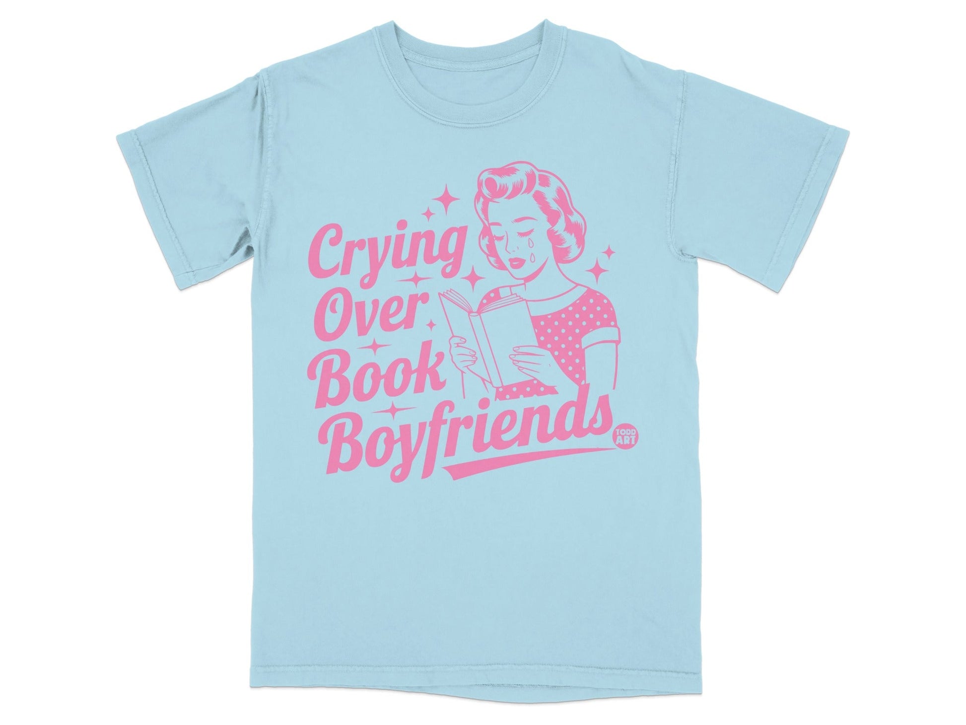 Crying Over Book Boyfriends Graphic Tee Shirt