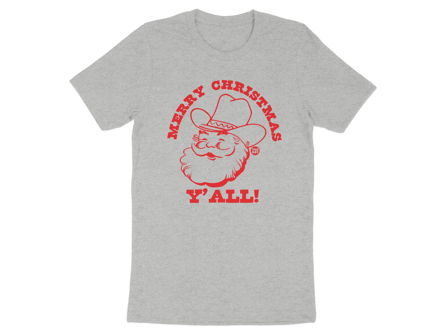 Merry Christmas Y'all Santa Claus Cowboy Shirt