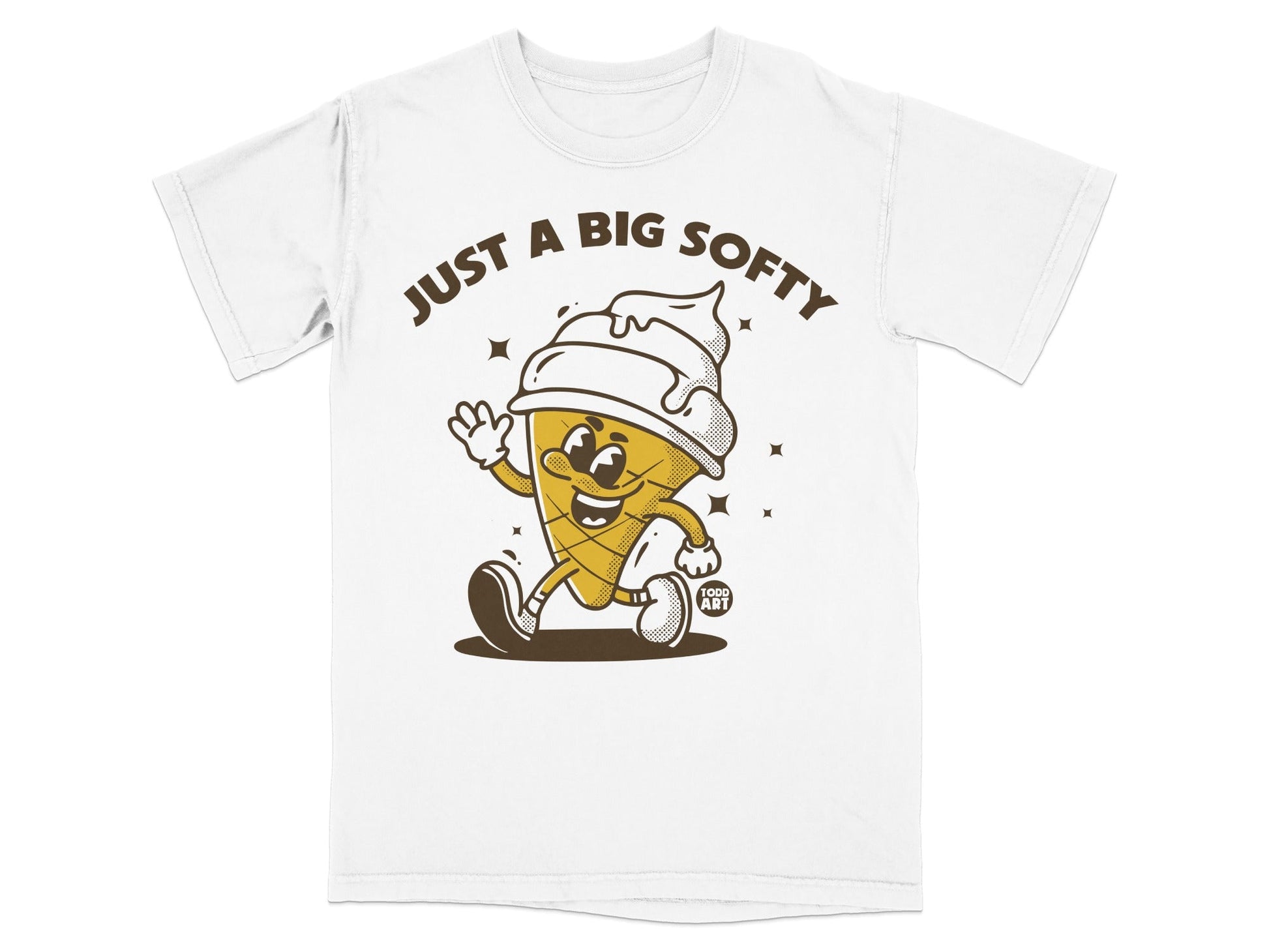 Just A Big Softy Ice Cream Character T-Shirt
