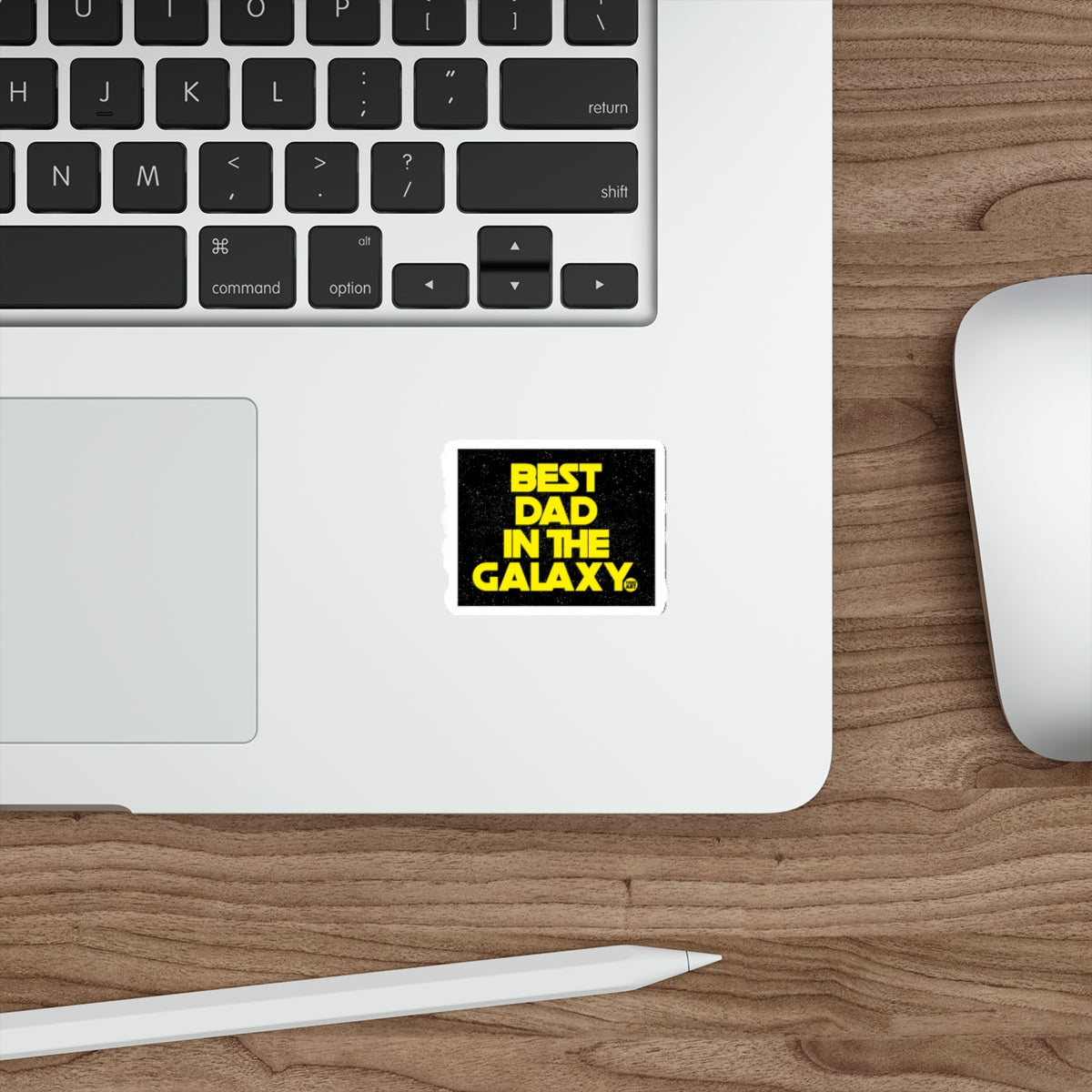 Best Dad in the Galaxy Quotes Decal Sticker