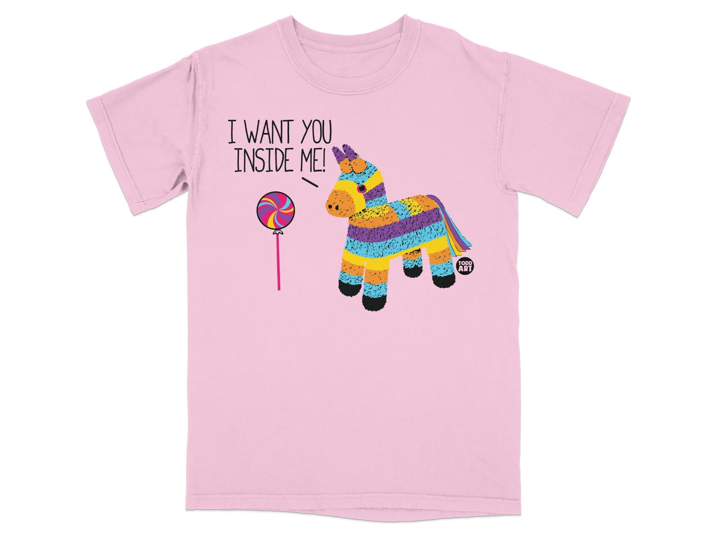 I Want You Inside Me Pi√±ata and Lollipop Graphic Shirt