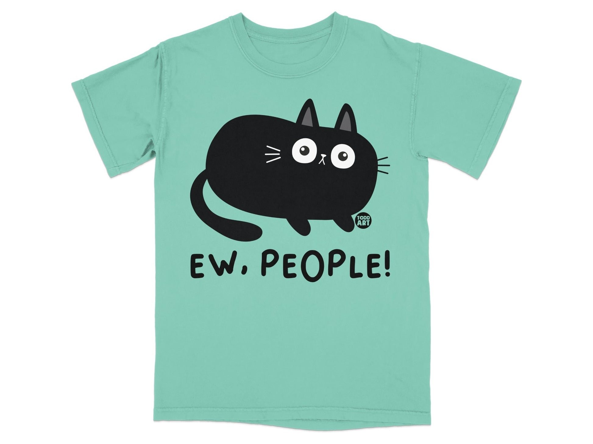 Ew People Cute Cat Graphic Tee Shirt for Cat Lovers