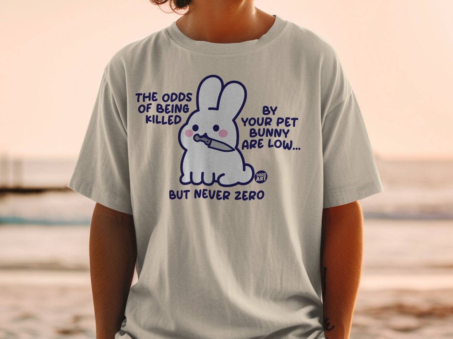 The Odds Of Being Killed By Bunny Are Low T-shirt