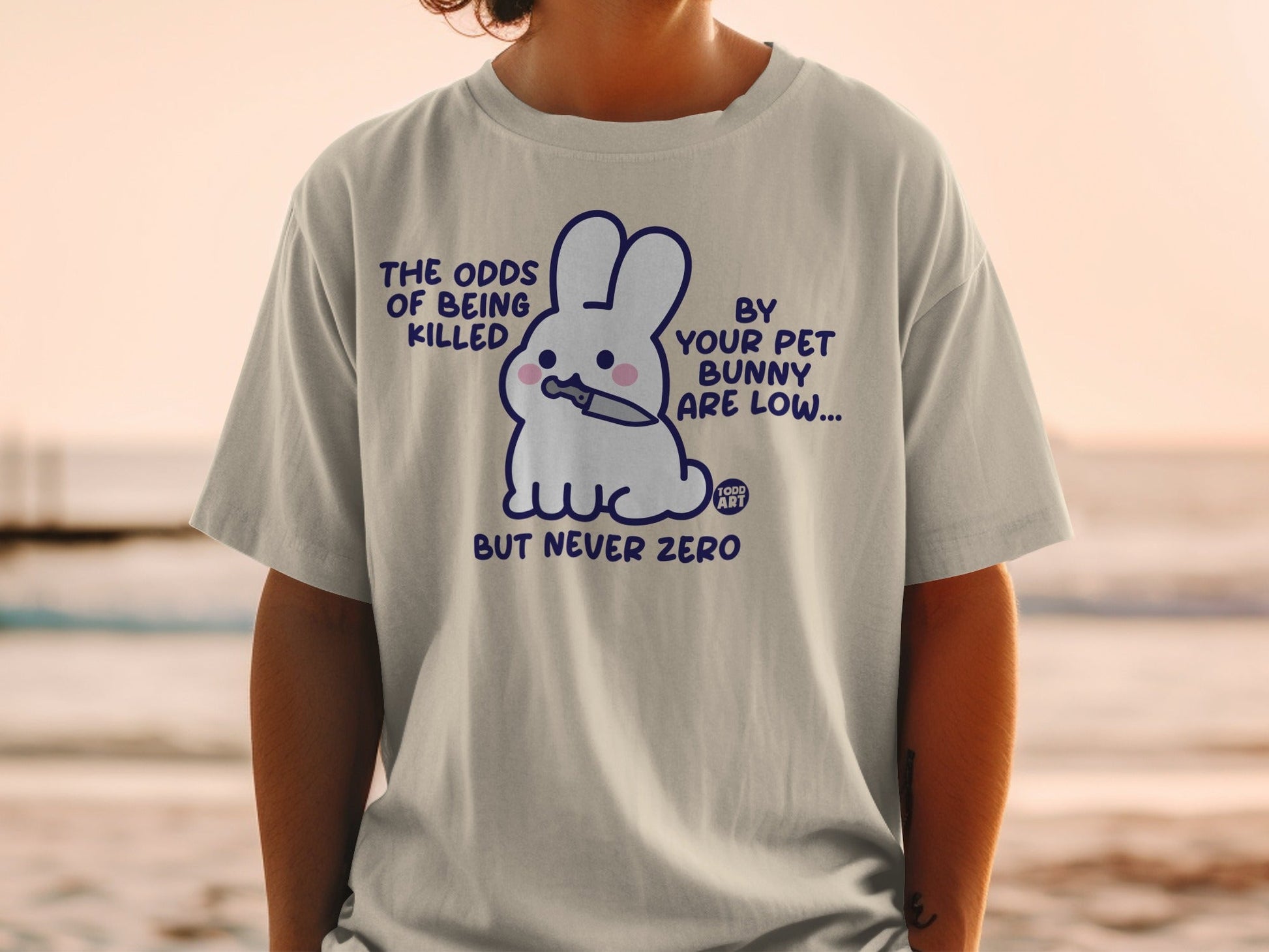 The Odds Of Being Killed By Bunny Are Low T-shirt